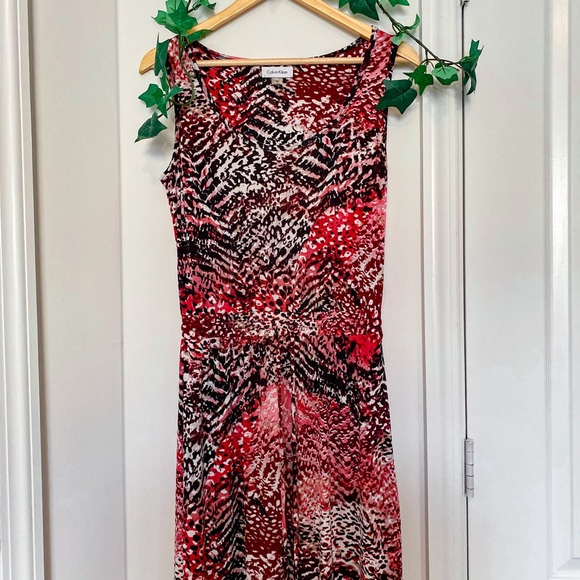 Calvin Klein Maxi Animal print dress Size 6 - Picture 2 of 7
